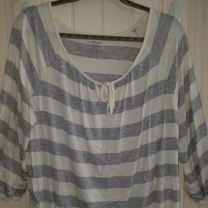 Lane Bryant Faded Striped T-shirt 18/20